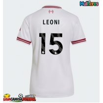 Camisa de Futebol Liverpool Giovanni Leoni #15 Equipamento Secundário Mulheres 2026-27 Manga Curta